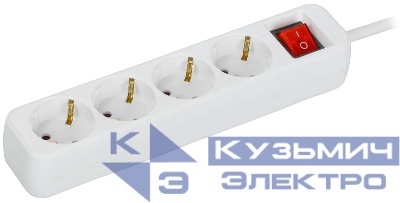 Удлинитель 4х5м 16А У04К ПВС 3х1.5 бел. UMA IEK UM-YP10-16-04-05-ZK-K01