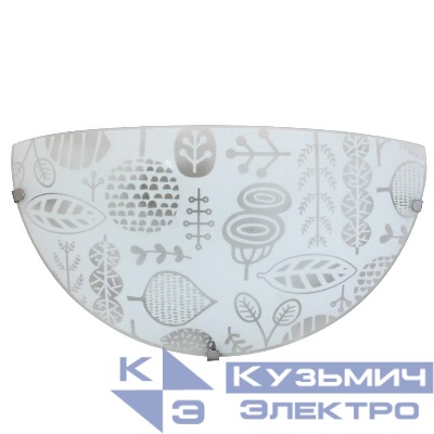 Светильник НББ 21-60 М19 "Лужок" 300/2 матов. бел./клипсы штамп метал. (инд. упак.) Элетех 1005209256