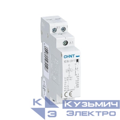 Контактор модульный NCH8-20/11 20А 1НЗ+1НО AC 220/230В 50Гц (R) CHINT 256052