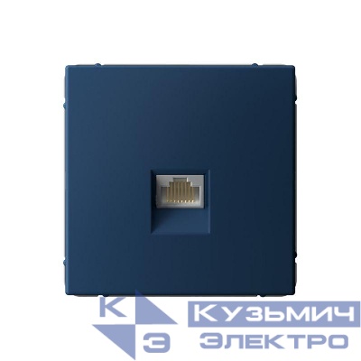 Розетка компьютерная ArtGallery RJ45 кат.6A механизм аквамарин SE GAL001186