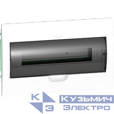 Бокс встраиваемый СП City9 Box 1 ряд 18мод. с прозр. дверцей SE EZ9E118S2FRU