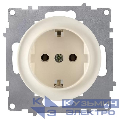 Розетка 1-м СП Florence 16А IP20 с заземл. винтов. клеммы механизм беж. (1E10201301) OneKeyElectro 2172788