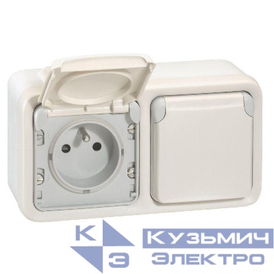 Коробка установочная ОП 2-м Plexo горизонт. бел. Leg 069690
