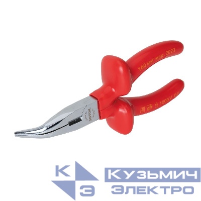 Тонкогубцы изогнутые диэлектрические 1000В 160мм (08215) SHTOK 376301