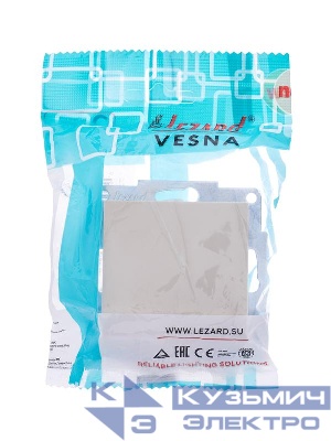 Выключатель 1-кл. СП Vesna механизм крем. LEZARD 742-0388-100