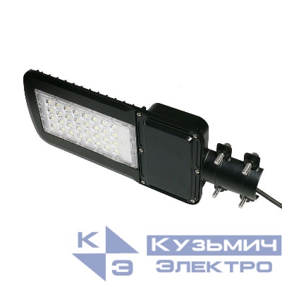 Светильник светодиодный Qplus 80Вт 5000К IP65 9600лм 120-260В 455х180х49мм ДКУ уличный консольный КСС Ш черн. GAUSS 629535380