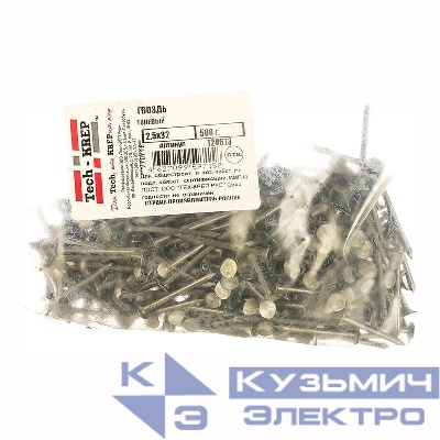 Гвоздь толевый 2.5х32 (уп.0.5кг) Tech-Krep/Zitar 124613