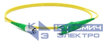 Патч-корд FC-S2-9-FC/AR-SC/AR-H-3M-LSZH-YL волоконно-оптический (шнур) SM 9/125 (OS2) FC/APC-SC/APC 2мм simplex LSZH 3м Hyperline 250675