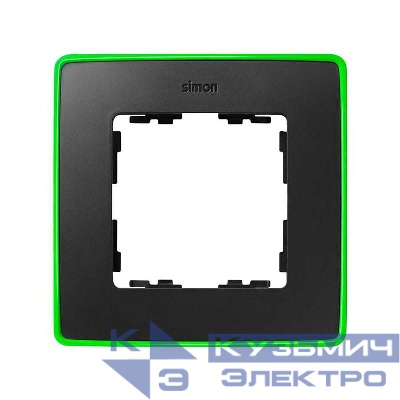 Рамка 1-м Simon82 Detail светло-зел./графит Simon 8201610-260