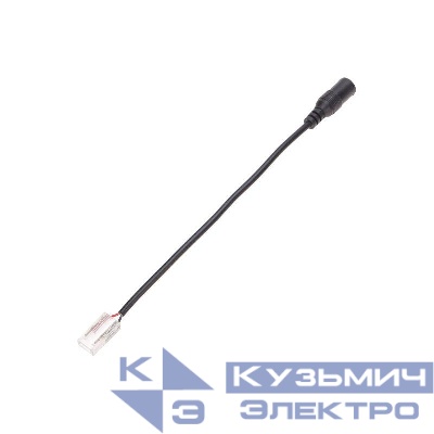 Коннектор питания с джеком 5.5x2.1мм для одноцветной светодиодной ленты COB 8мм Rexant 148-100