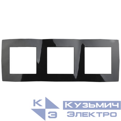 Рамка 3-м 12-5003-06 черн. ЭРА Б0014766