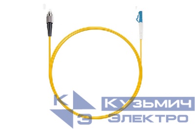 Патч-корд оптический переходной LC-FC/UPC SM Simplex 3.0мм 9/125, 1м, LSZH