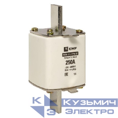 Вставка плавкая ППН-37 400/250А габарит 2 PROxima EKF fus-37/400/250
