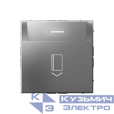Выключатель карточный ArtGallery 10А без задержки времени быстрозажим. клем. сталь SE GAL000914S