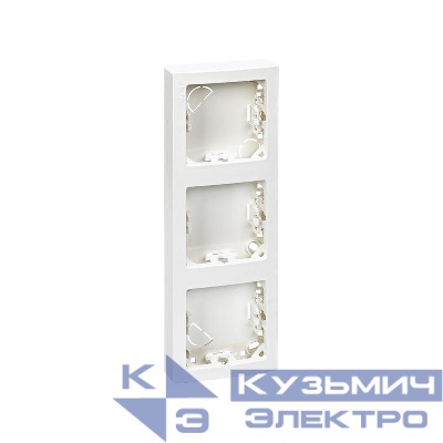 Рамка 3-м Simon73 Loft 75х217мм верт. бел. Simon 73631-60