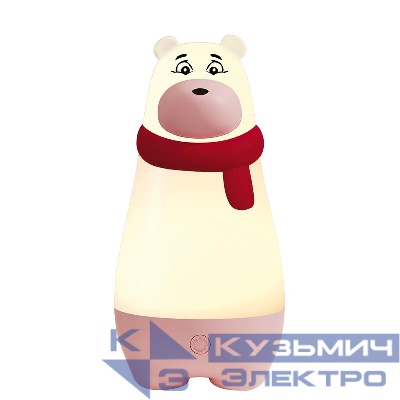 Светильник светодиодный настольный JS7-BEAR-rd МИШКА ночник аккумуляторный диммер IP20 красн. JazzWay 5061231