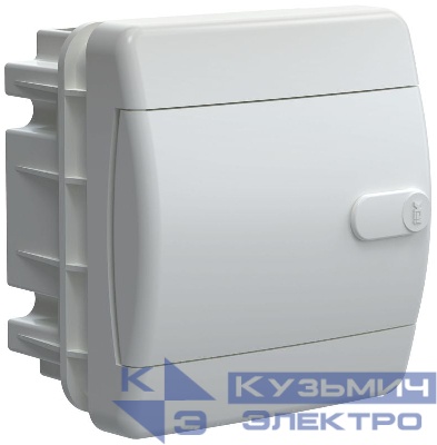 Корпус ЩРВ-П-4 UNION Compact IP41 бел. дверь пластик. IEK UIC-KP13-V-04-41-K01