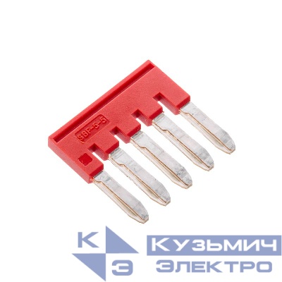 Перемычка вставная для клемм на 10кв.мм 5п DKC SBF-5-10
