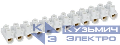 Колодка клеммная ЗВИ-30 н/г 6-16кв.мм 12 пар IEK UZV2-030-10