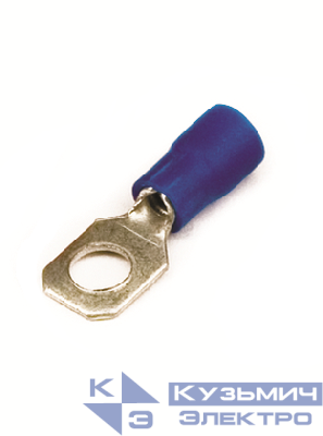 Наконечник кольц. изол. 1.5-2.5кв.мм отв. d3.7мм син. (уп.100шт) DKC 2B3P