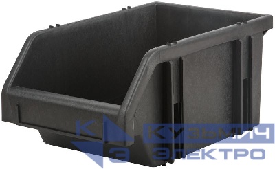 Лоток для крепежа пластиковый черный 160х210х350мм FIT 65695