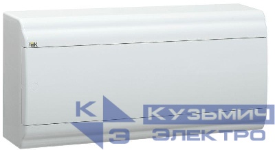 Бокс ЩРН-П-18 мод. навесной пластик IP41 PRIME бел. дверь IEK MKP82-N-18-WD-41-10