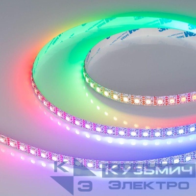 Лента светодиодная SPI-B96-10mm 12V RGB-PX1-BPT 13Вт/м IP20 5060 открыт. (уп.5м) Arlight 037868