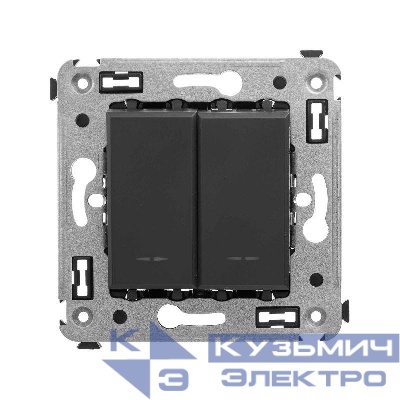 Инвертор 2-кл. СП Avanti "Черный матовый" DKC 4412124