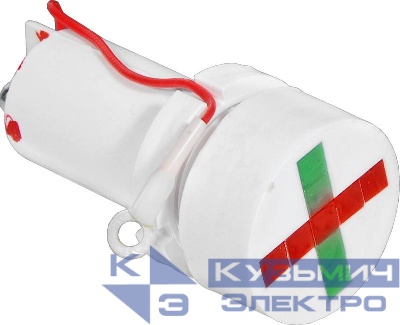 Лампа светодиодная СКЛ-14-КЛ-2-220-ИН индикатор направления 220В 50Гц/пост. диаметр посадочного отверстия 22мм УХЛ2.1 (два винт. контакта один гибкий вывод с наконечником под М3) красн./зел. Реле и Автоматика A8021-80069626