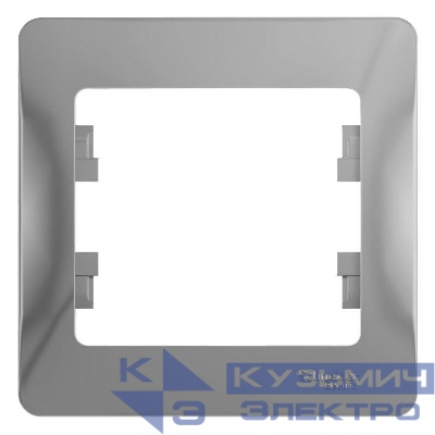 Рамка 1-м Glossa алюм. SE GSL000301