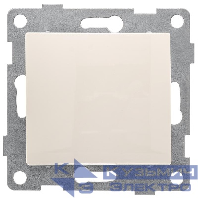 Переключатель проходной 1-кл. СП Bravo 10А 250В механизм беж. GUSI С10В4-003