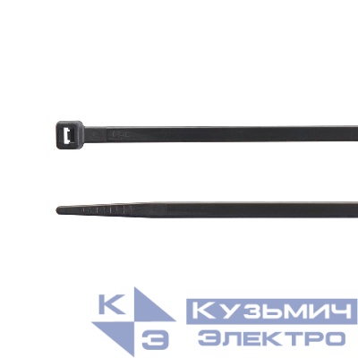 Хомут кабельный 3.6х370 полиамид черн. устойчивый к УФ (уп.100шт) BM BM-N3736