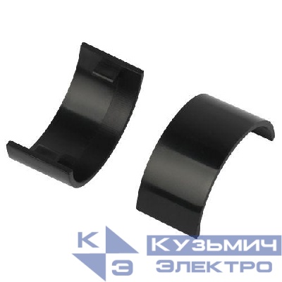 Соединитель на стык для полукруглого кабель-канала 30х13мм C-KK-30-13-GR графит (уп.2шт) Эра Б0064907