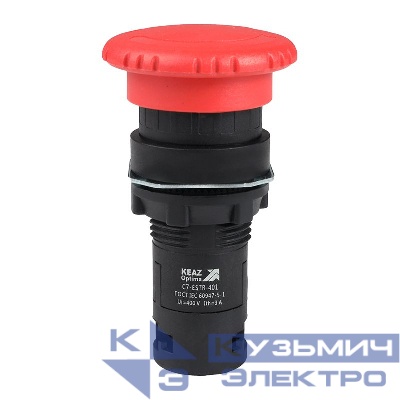 Кнопка аварийного останова OptiSignal Compact D22 С7-ESTR-401 красн. 1НЗ XB7ES542P КЭАЗ 362129