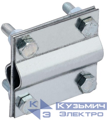 Зажим заземления крестообразный стержень-стержень оцинк. сталь IEK ZGC43-11-1-16