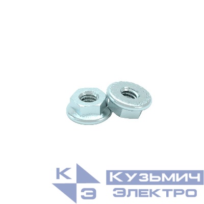 Гайка специальная с фланцем М12 DIN 6923 GS12 сталь (уп.50шт) КМ LO0688