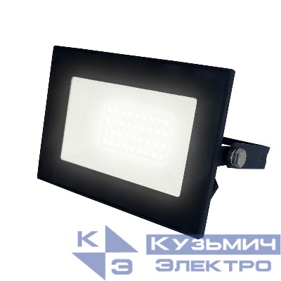 Прожектор светодиодный ULF-F21-30W/3000K IP65 200-250В BLACK теплый бел. свет 3000К. черн. Uniel UL-00007732