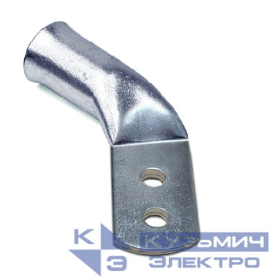 Наконечник ТМЛ под пайку листовой изогнутый 300(30П)кв.мм под винт d2х12мм ГОСТ 23981-80 (уп.5шт) DKC 2Q12DH30CR