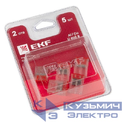 Клемма строительно-монтажная СМК 2273-242 2-проводная 0.5-2.5кв.мм с пастой (блист.5шт) PROxima EKF plc-smk-2273-242b