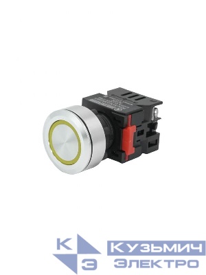 Лампа индикаторная ЛС(к)-30-Ж-2-24-65У1 светодиодная матрица d30мм 24В AC/DC IP65 желт. Электротехник ET016986