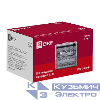 Шина нулевая в корпусе 4х7 EKF sn0-4x7