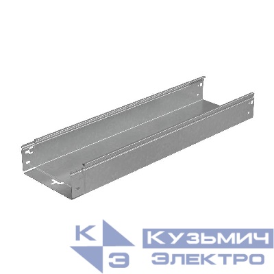 Лоток листовой неперфорированный 200х80 L3000 сталь 1.2мм "БЫСТРЫЙ МОНТАЖ ПЛЮС" LNplus80-200-1.2-3000 оцинк. КМ PL0342