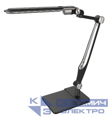 Светильник настольный KD-831 C02 LED 10Вт 230В основание+струбцина 600лм сенс. рег. яркости цветов. темп. черн. Camelion 14017