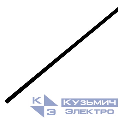 Трубка термоусадочная ТУТ нг 3.0/1.5 черн. 1м Rexant 20-3006