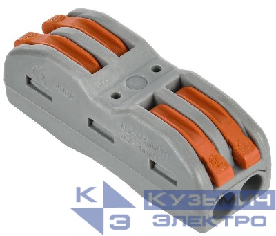 Клемма строительно-монтажная СМК 222-4122 (уп.4шт) IEK UKZ20-4122-004