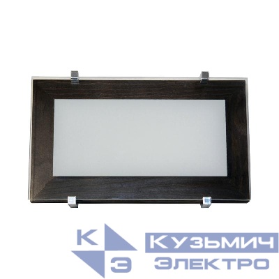 Светильник НББ 06-40 "Полесье" 280х160М40 бел./корпус венге /держатель хром (инд. упак.) Элетех 1005205883