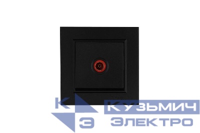Розетка телевизионная Karea черна. Makel 56054007