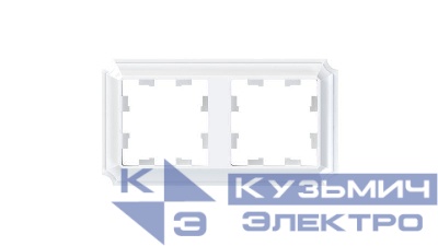 Рамка 2-м AtlasDesign Antique универс. бел. SE ATN100102