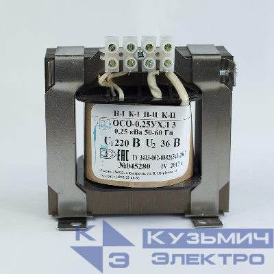 Трансформатор ОСО-0.4-09 380/12В УХЛ3 Кострома ОС0000015920