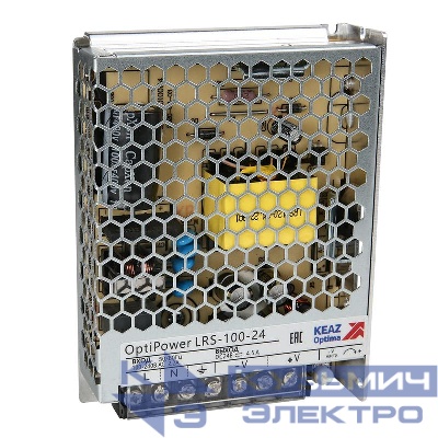 Блок питания панельный OptiPower LRS 100-24 4.5A КЭАЗ 328879